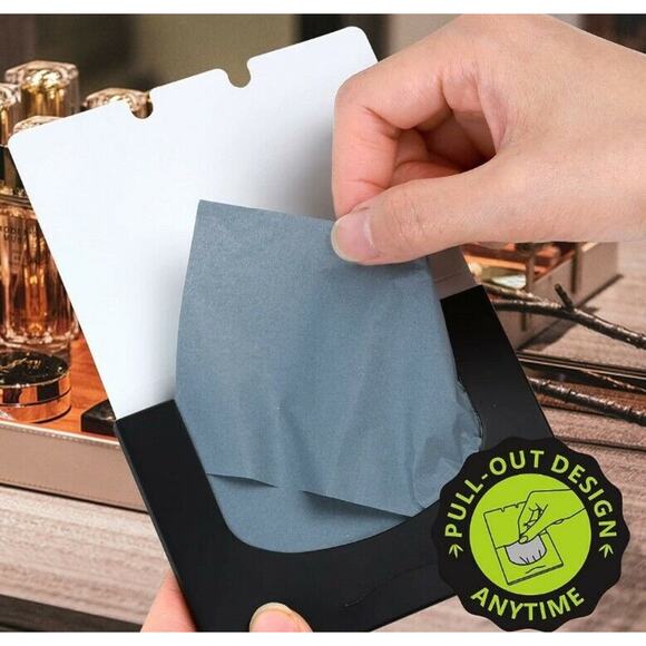 100 Sheets Natural Blotting Paper for Oily Skin w Bamboo Charcoal Oil Blot.. NEW - Picture 4 of 6